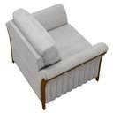 Ver imagem 7 de Kit 2 Poltronas Decorativas Sala de Estar 102cm Pés Madeira Roya M22 Veludo Cinza - Mpozenato