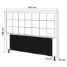 Cabeceira Cama Box Casal Canada 140 Cm Suede MV Estofados Marrom - 3