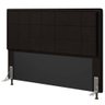 Cabeceira Cama Box Casal Canada 140 Cm Suede MV Estofados Marrom - 1
