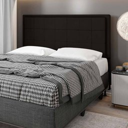 Cabeceira Cama Box Casal Canada 140 Cm Suede MV Estofados Marrom - 2