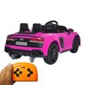Mini Carro Elétrico 12 V Audi R8 Spyder Importway - Rosa - 2