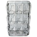 Ver imagem 1 de Vaso Decorativo de Cristal Transparente 18x12x12cm Enfeite Sala Mesa Estante