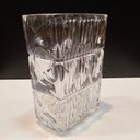 Ver imagem 3 de Vaso Decorativo de Cristal Transparente 18x12x12cm Enfeite Sala Mesa Estante