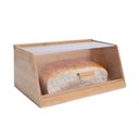 Ver imagem 1 de Porta Pão de Bambu Oikos com Tampa Transparente 35cm Retangular