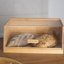 Ver imagem 4 de Porta Pão de Bambu Oikos com Tampa Transparente 35cm Retangular