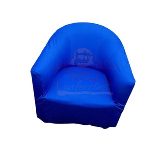 Capa Poltrona Ferradura:azul Royal