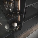 Ver imagem 5 de Estante para TV e Home Theater até 65 Polegadas com 200cmx183cm Led 3200 Cristaleira Cinza Grafite