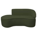 Ver imagem 4 de Kit Divã Recamier Orgânico Marrocos 180cm Lado Esquerdo e 1 Poltronas Amore Linho Verde