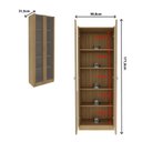 Ver imagem 3 de Kit 2 Cristaleiras Multiuso com 4 Portas de Vidro e 8 Prateleiras