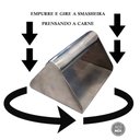 Ver imagem 3 de Prensador de Hamburguer em Inox Smash Burguer 14x12cm Frigopro