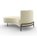 Ver imagem 7 de Sofá Chaise Lado Esquerdo Downey Sala de Estar Veludo Bege G15 - Gran Belo