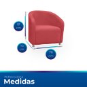 Ver imagem 6 de Poltrona Redonda Moderna e Confortavel Alicia Suede