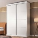Ver imagem 1 de Guarda Roupa Sevilha em Mdf 174,5cm 2 Portas 3 Gavetas Branco 9421