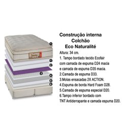 Colchão Casal Sankonfort Eco Naturalité 138X188X34 -  - 5