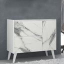 Ver imagem 1 de Gabinete de Banheiro 90cm sem Cuba Ref 910 Cewal - Branco/thassos