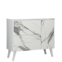 Ver imagem 3 de Gabinete de Banheiro 90cm sem Cuba Ref 910 Cewal - Branco/thassos