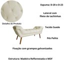 Ver imagem 3 de Recamier Sofá Divã Namoradeira Sienna 160cm Queen Suede