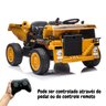 Mini Caminhão Elétrico 12v Infantil Caçamba Carreta Basculante Controle Amarelo Importway Bw275am - 5