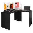 Ver imagem 1 de Mesa para Computador Escrivaninha Gávea em L Preto - PR Móveis