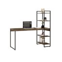 Ver imagem 5 de Mesa C-estante Alta 150x64x147cm C-04 Prateleiras Carvalho Dark - Est.preta Carvalho Dark