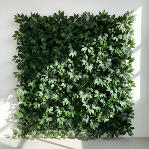 9 Galhos de Fícus Artificial Premium Folhas Realistas para Parede Verde