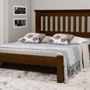 Ver imagem 1 de Cama Queen Size Texas de Madeira Tauari Castanho