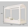 Cama Infantil Montessoriana Crystal Off White - 3
