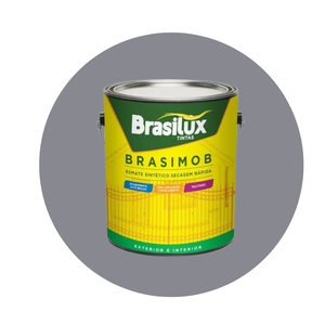Esmalte Sintetico Brasimob Brasilux 3,6l:cinza Medio