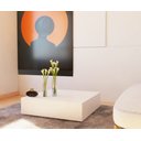 Ver imagem 3 de Mesa Laqueada Centro Mdf Branco Sala Decor 80cm Mesinha