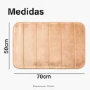 Ver imagem 2 de Tapete Nuvem 50x70cm Antiderrapante Banheiro Absorção Rápida Macio Confortavel para Saida de Box Kap