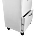 Ver imagem 3 de Gaveteiro Carrinho Auxiliar 72cm 2 Gavetas Branca