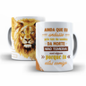 Caneca Leão de Judá Tema Evangélico Presente Jesus Yeshua - 1