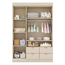 Ver imagem 2 de Guarda Roupa Infantil Ambiente Ayla 3 Portas Off White - Phoenix