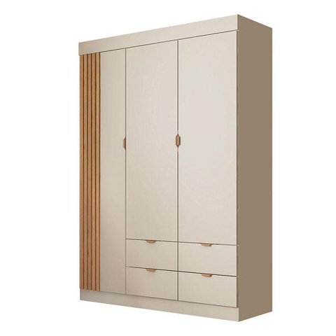 Guarda Roupa Infantil Ambiente Ayla 3 Portas Off White - Phoenix