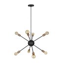 Ver imagem 1 de Pendente Aluminio Mini Togo Preto/cobre 8 Lampadas Kin Light