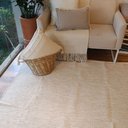 Ver imagem 5 de Tapete Artesanal Algodão Sala Quarto Slim Fendi Claro Mesclado 200 x 300