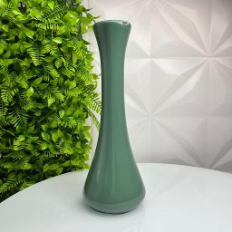Vaso solitário de cerâmica moderno na cor verde menta - 4