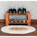 Ver imagem 4 de Sapateira 60 Cm Madeira Maciça Ripada Natural