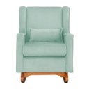 Ver imagem 3 de Kit 2 Poltrona Aurora Balanço Vovo Veludo Aqua - Fm