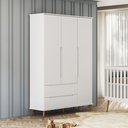 Ver imagem 1 de Guarda Roupa Infantil Lunna 100% Mdf Estilo Retrô - Branca