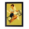 Quadro oficina retro Pin up decoração anos 50 24x33cm p8119 - 1