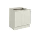 Ver imagem 2 de Balcão Cozinha Henn Fineze 2 Portas c/Tampo 80cm Areia