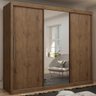 Guarda Roupas De Casal Com Espelho Real Gelius Madeirado - 1