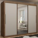 Ver imagem 5 de Guarda Roupas De Casal Com Espelho Real Gelius Madeirado