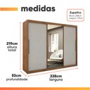 Ver imagem 5 de Guarda Roupas de Casal com Espelho Real Gelius Madeirado