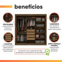 Ver imagem 6 de Guarda Roupas de Casal com Espelho Real Gelius Madeirado