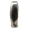 Vaso Face Decorativo Escultura Rosto Cerâmica Prata 51cm - 5
