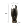 Vaso Face Decorativo Escultura Rosto Cerâmica Prata 51cm - 4