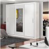 Guarda Roupa Casal Bahia 3 Portas Espelho Carioca Branco - 16
