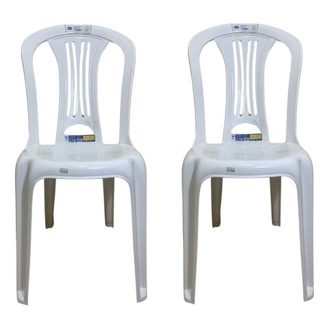 02 Und Cadeira Plastica sem Braço Bistro Mor